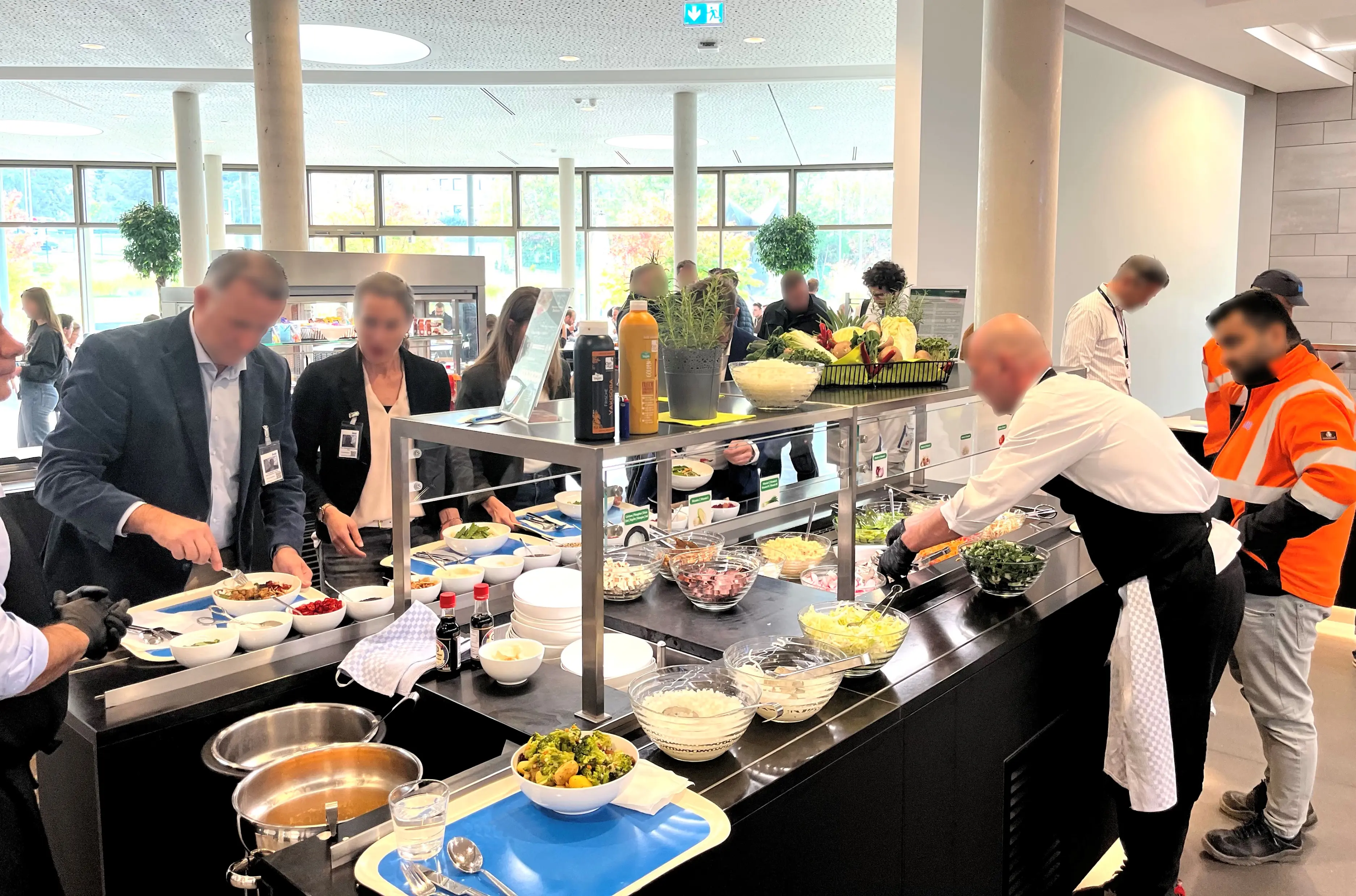 Vegane/Bio-Ausrichtung in der Salatbar